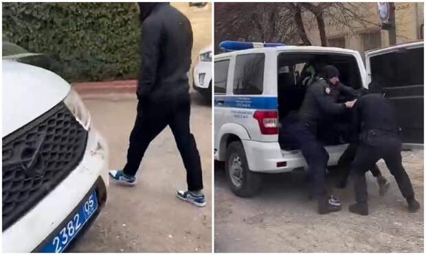 В Хасавюрте силовики эффектно задержали дагестанцев, которые разъезжали на машине без водительских прав