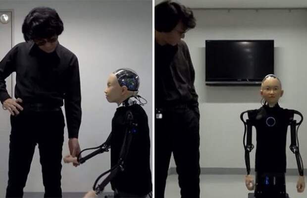 Японский инженер изобрел робот с лицом мальчика