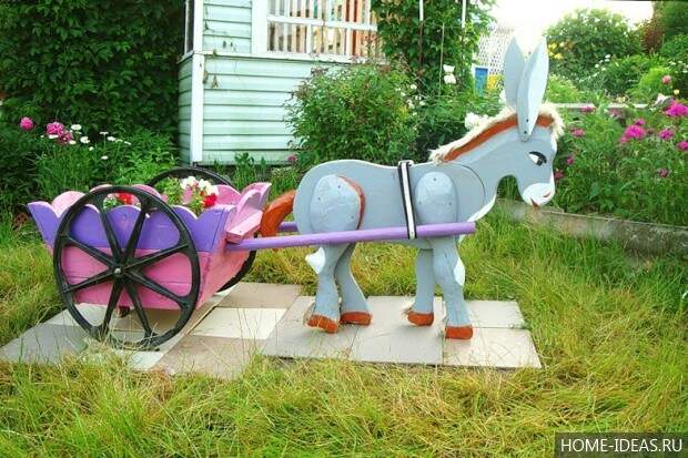 Ослик с тележкой