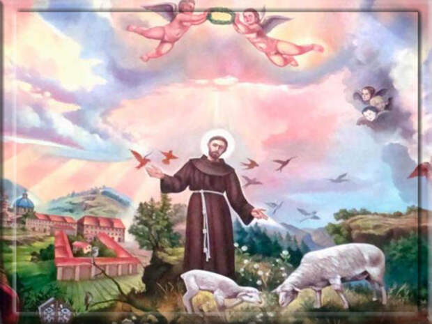 Фреска Святого Франциска Ассизского, Храм Сан-Франциско-де-Асис (Койоакан), Мехико.