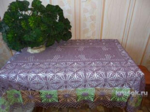 Вязание крючком схемы скатерть