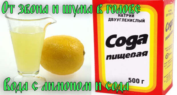 Вода с лимоном и сода Вода с лимоном и сода