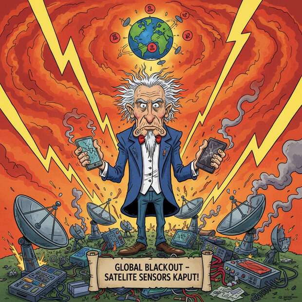 Мощнейшая солнечная буря вывела из строя ключевые спутниковые датчики