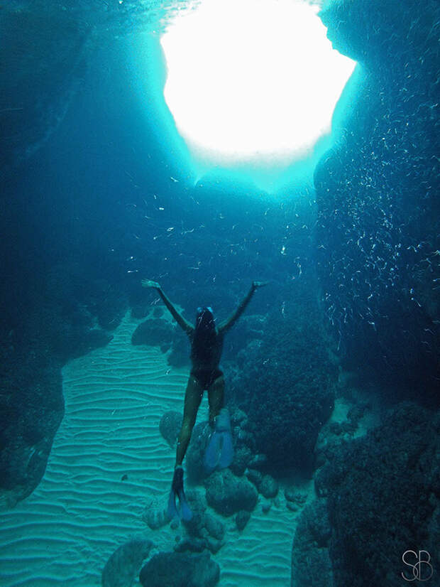 Спортивная фотография freediving/фридайвинг.