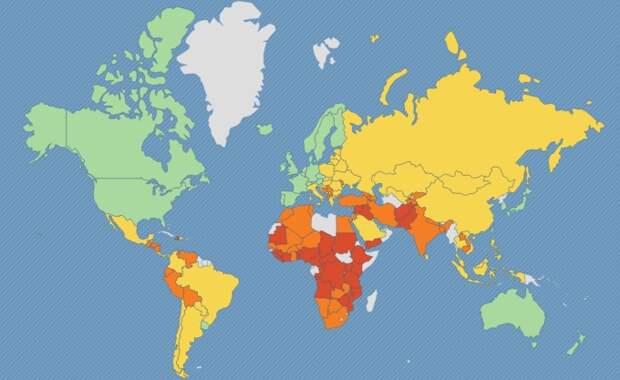 Таблица уровня жизни стран мира 2013