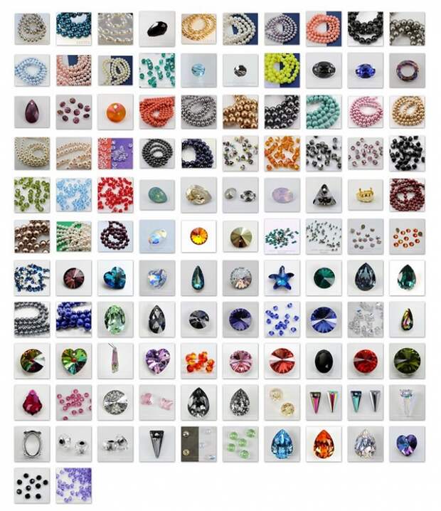 Новое поступление: более 200 товаров от Swarovski  Elements