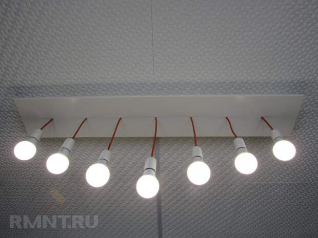 Потолочный светильник со светодиодными лампами своими руками