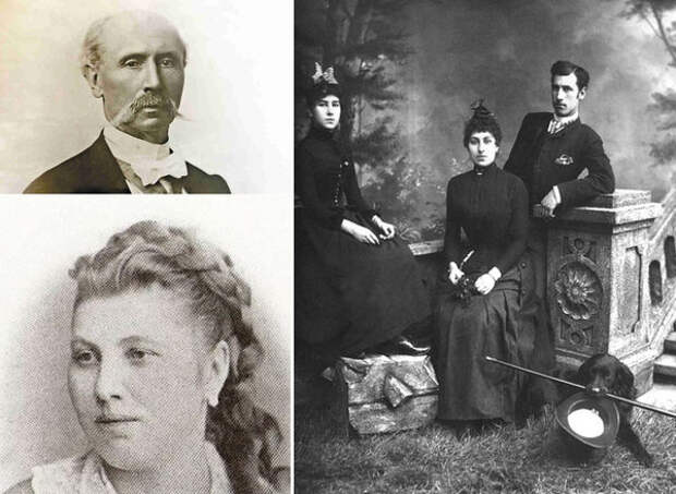 Родители Матильды -Феликс Кшесинский и Юлия Доминская. Матильда, Юлия и брат Иосиф.