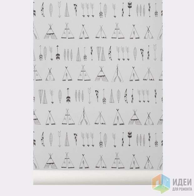 Обои в детскую, черно-белые обои Обои в детскую, черно-белые обои