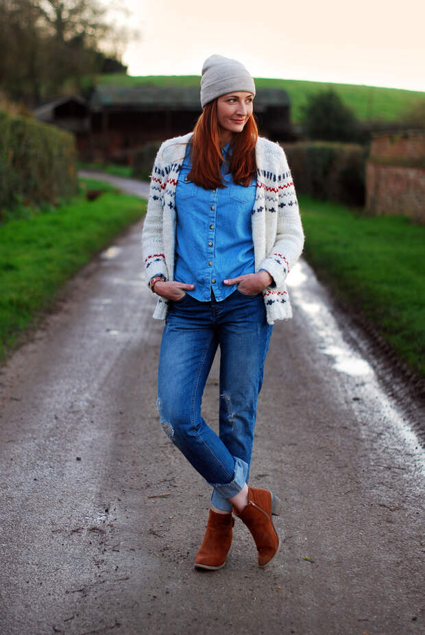 Winter double denim & cozy knit
