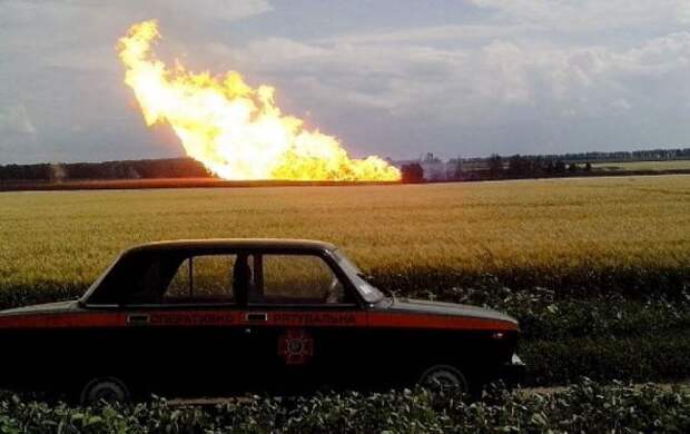 Под Луганском на газопроводе произошел взрыв