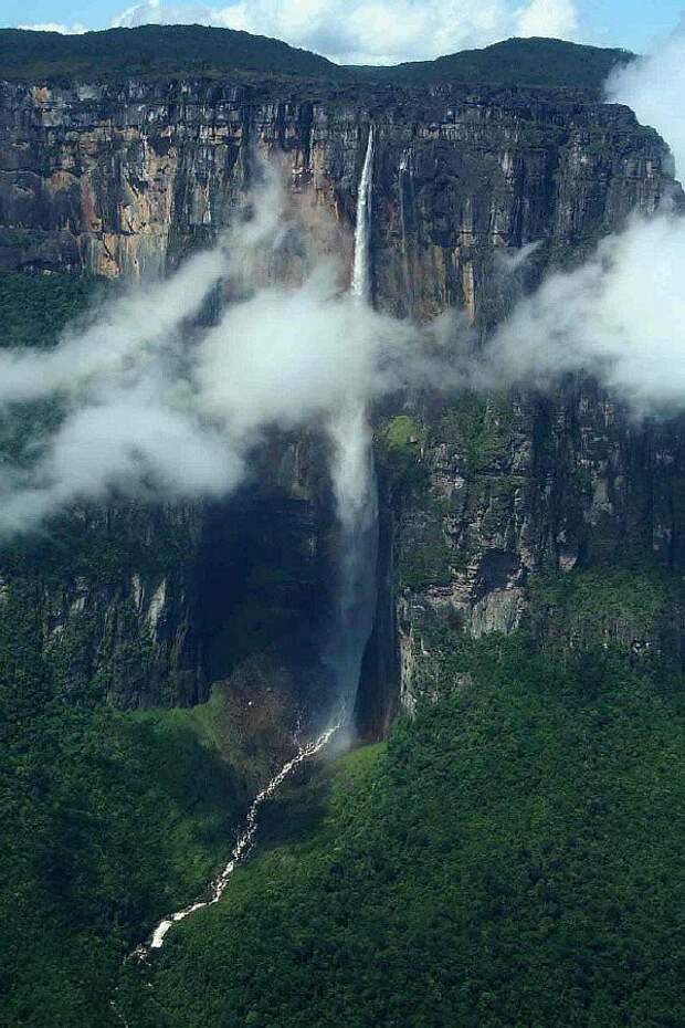 1 Водопад Анхель, Венесуэла водопад, красивые места, природа, самые красивые водопады