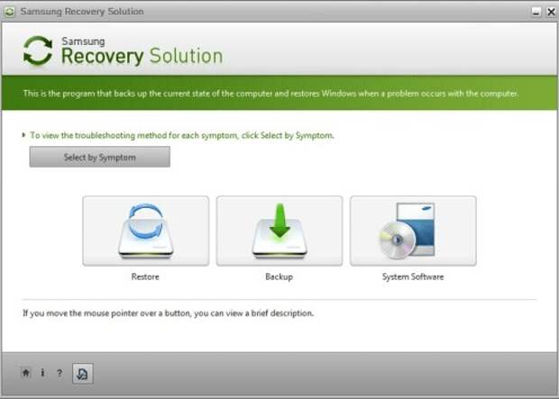 Samsung Recovery Solution.