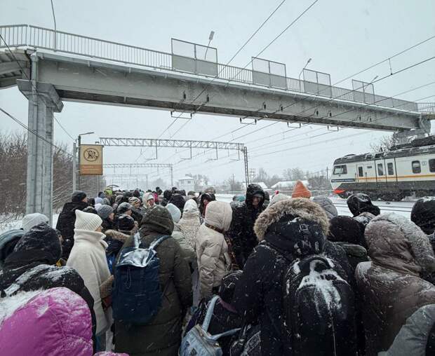 Экспресс, следующий из Рязани в Москву, сломался в дороге, люди больше часа стоят на станции «Фруктовая»