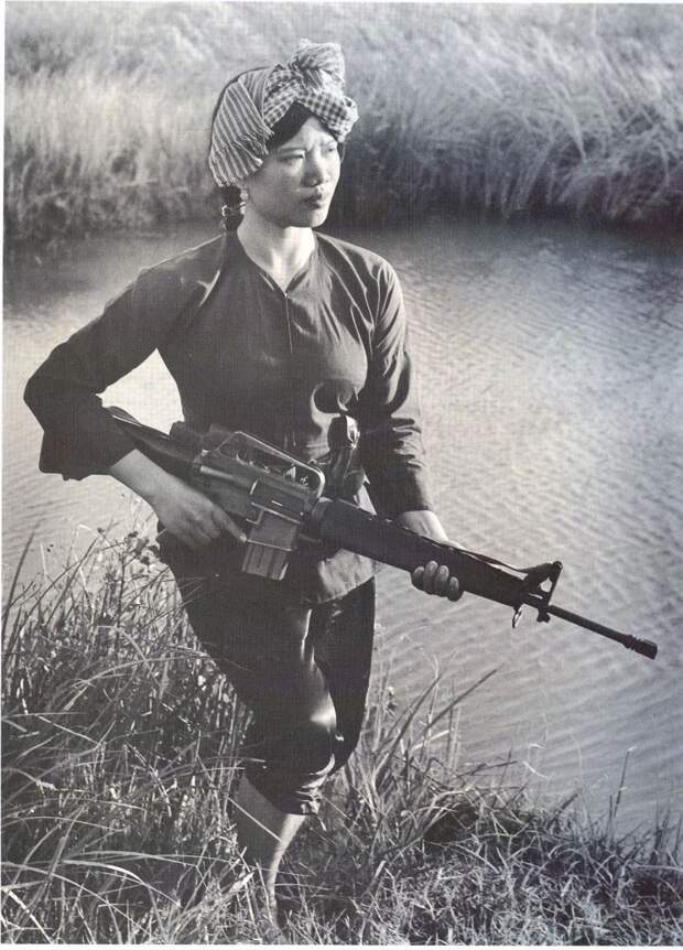 Female Viet Cong warrior, 1972