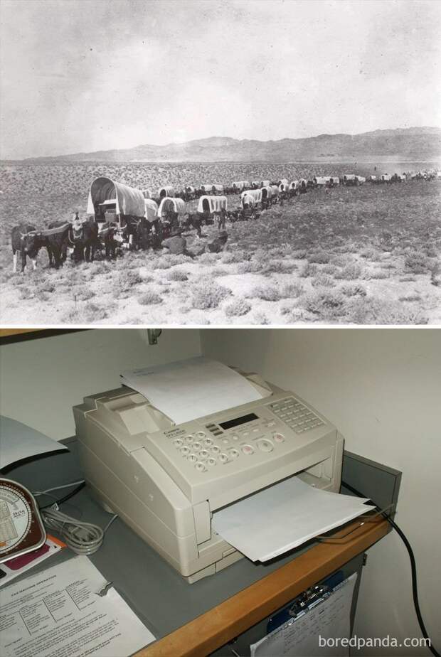14. Факсимильный аппарат был изобретен в том же году, когда в США началось масштабное переселение на запад - в Орегон (1943 г.) интересное, исторические факты, история, познавательно, сша, факты, факты в картинках