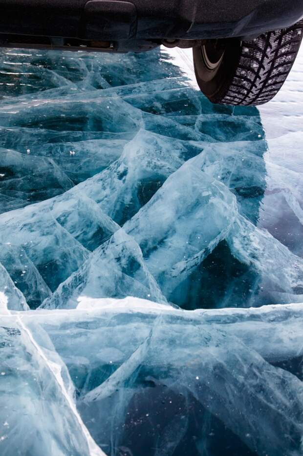 Красота замерзшего озера Байкал байкал, красота, озеро, фото