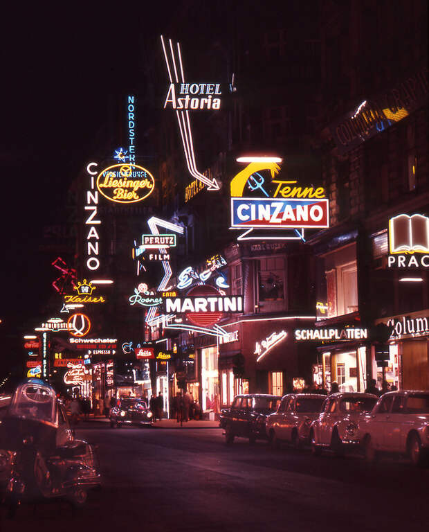 Vienna Street Scene 1965