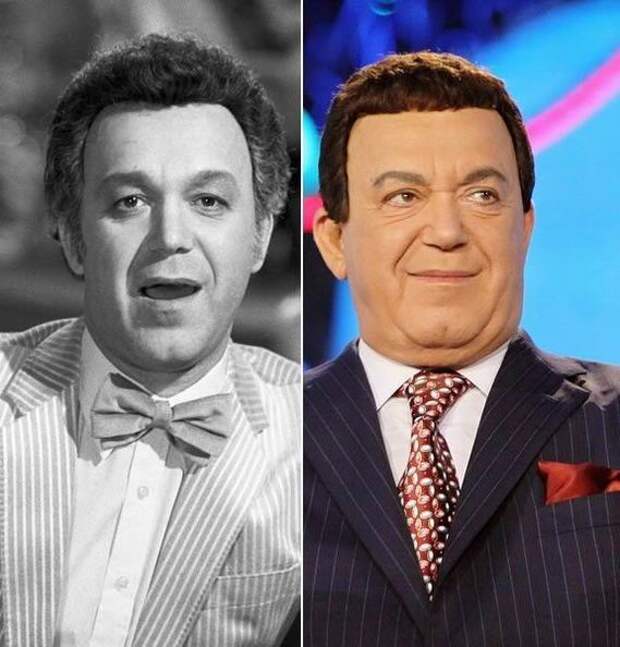 Иосиф Кобзон 1980 году и 2009 году