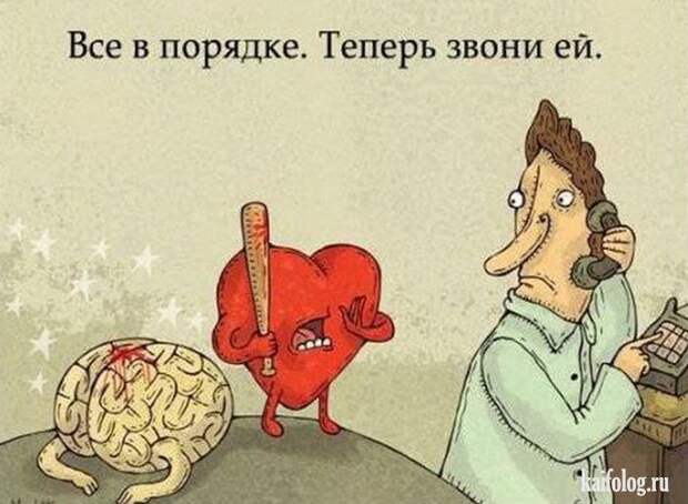 Смешные карикатуры и картинки (55 штук)