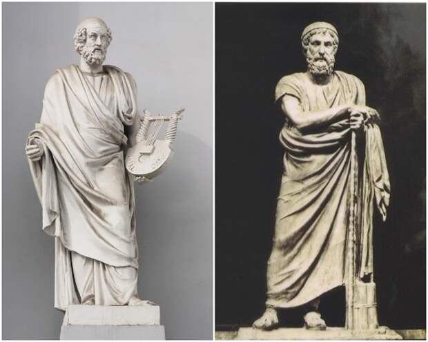 Гомер — древнегреческий поэт-сказитель, создатель эпических поэм «Илиада» и «Одиссея».