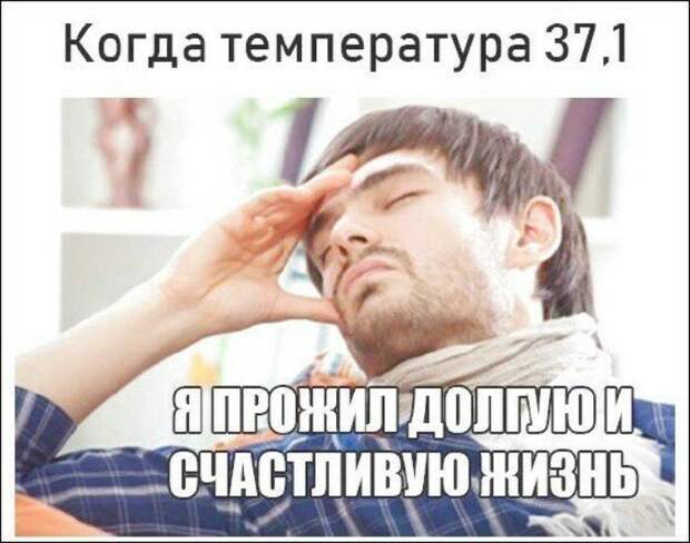 When your body temp is 37.1°C - I've lived a long and happy life... мемы, прикол, юмор