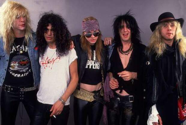 Guns and Roses, Chicago, 19th Devember 1987. (Photo by Paul Natkin/WireImage)