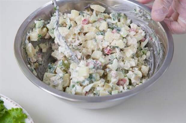 Салат по-гальски - пошаговый кулинарный фото-рецепт