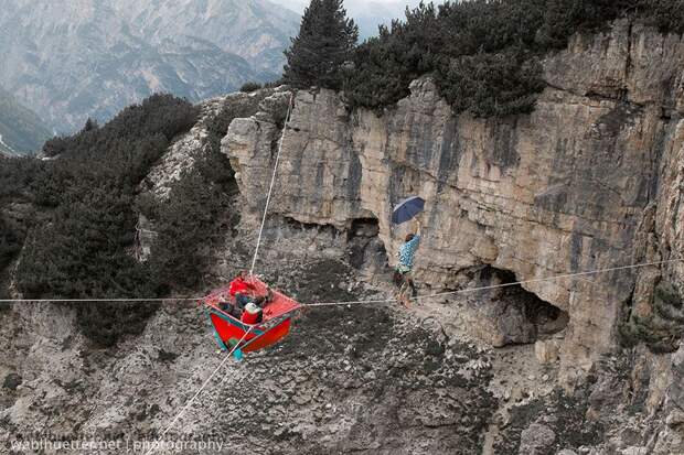 Фестиваль The Highline Meeting на горе Монте Пиана (Monte Piana), Италия