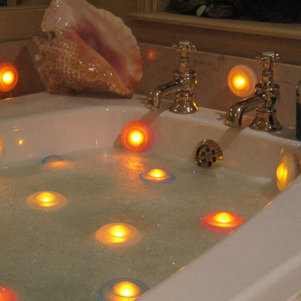 21. Светильники для ванны, которые заменят свечи ванна, душ, товары