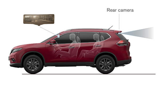Схема работы интеллектуального зеркала на Ниссан Рогью 2014 (Nissan Rogue 2015)