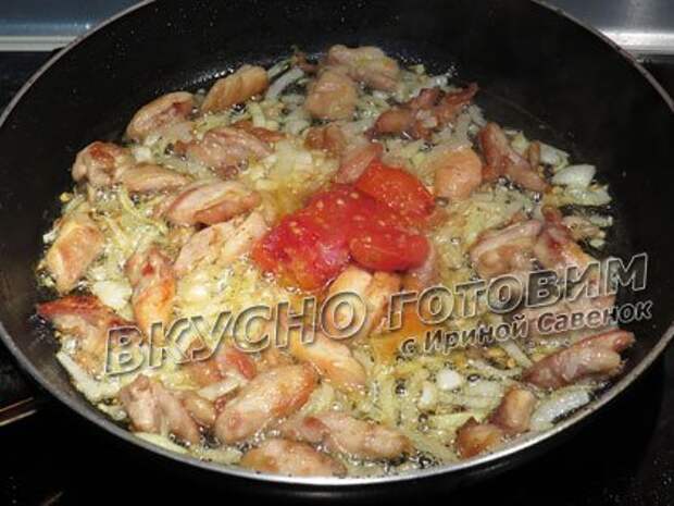 Картофельное гнездо с курицей-2