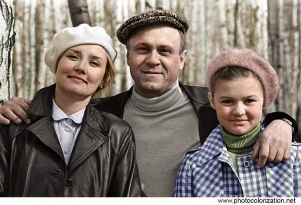 Владимир Меньшов с женой и дочерью знаменитости, люди, фото