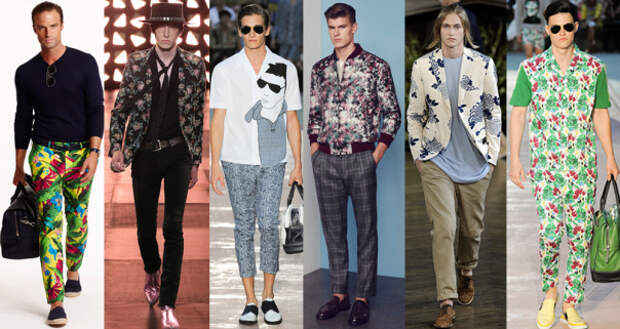 Floral print trends for men spring 2015