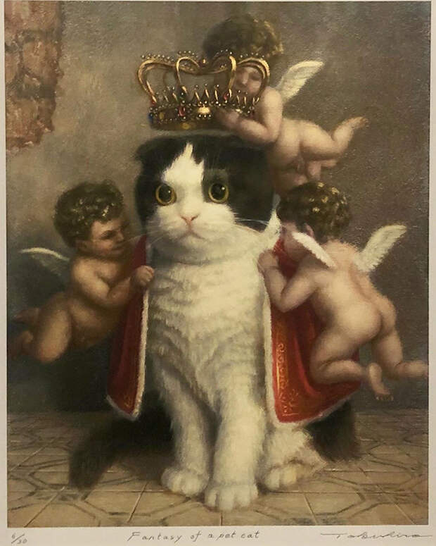 Коты — настоящие короли. Вот 8 картин, которые это доказывают