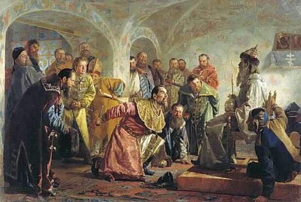 Опричники. Картина Н. В. Неврева.