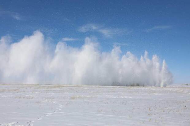 В Карагандинской области проводят взрывные работы на реках против паводков