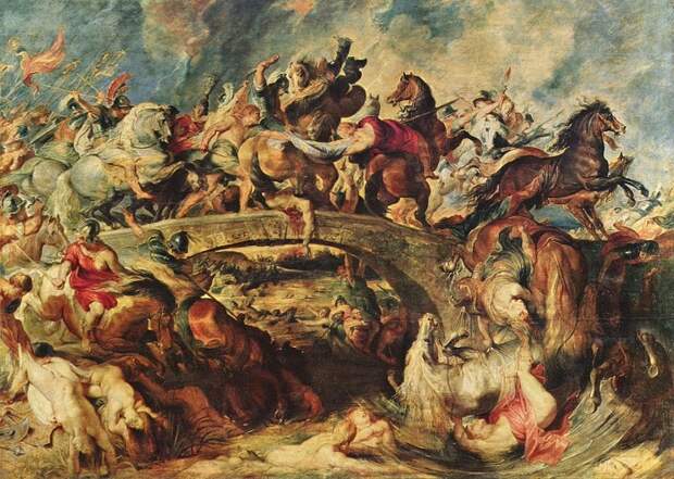 «Битва греков с амазонками». (1618). Старая Пинакотека. Мюнхен. Автор: Питер Пауль Рубенс.