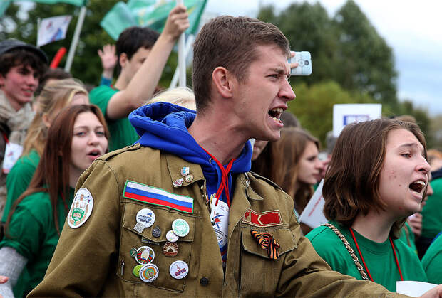 Парад студентов в Москве