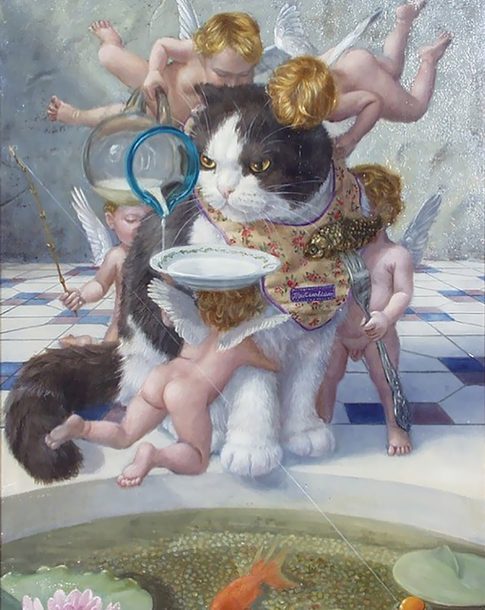 Коты — настоящие короли. Вот 8 картин, которые это доказывают