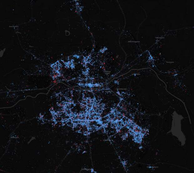 В Москве — айфоны, в Питере — Android. Что показывают карты пользователей Android и iOS в России | Канобу - Изображение 8