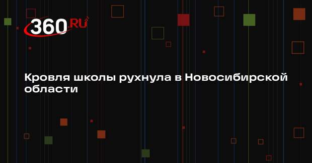 Кровля школы рухнула в Новосибирской области