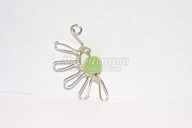 wire Wrap. Серьги из проволоки с ониксом