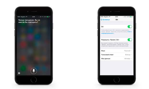 Как выглядит сири голосовой помощник фото