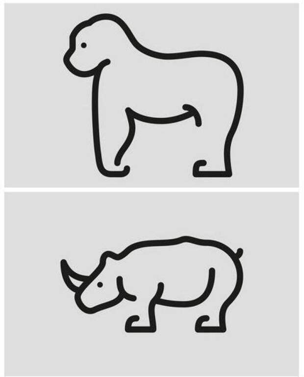 Картинки простых животных