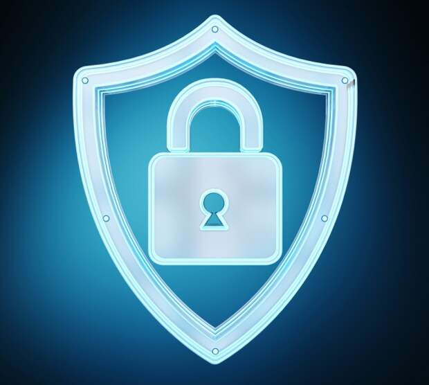 замок на цепях или щит, защищающий цифровой код