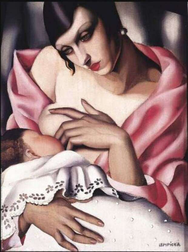 Материнство, 1928 год. Автор: Тамара де Лемпицка (Tamara de Lempicka). Материнство, 1928 год. Автор: Тамара де Лемпицка (Tamara de Lempicka).