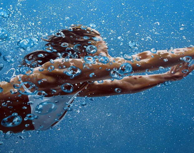 Плавающие женщины: картины Eric Zener