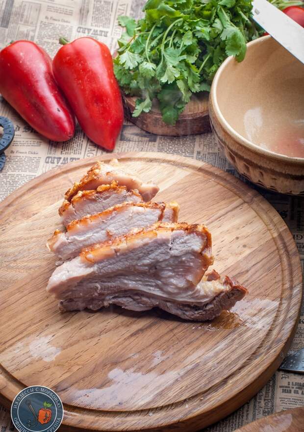 Запеченная свинина по-Датски Кулинария, Из Одессы с морковью, Рецепт, Еда, Фотография, Длиннопост