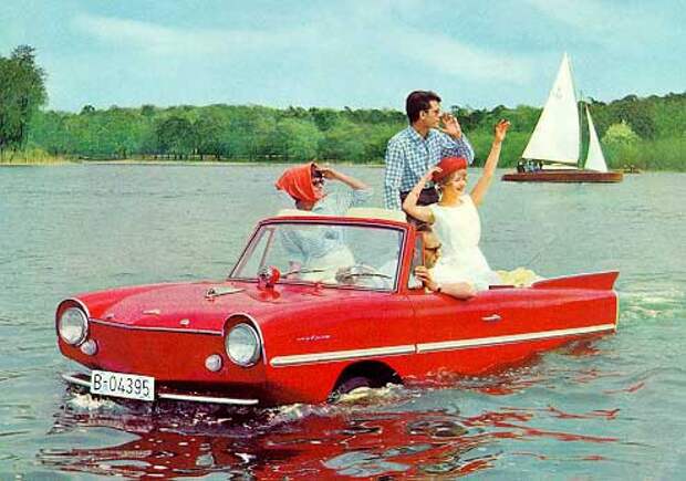 Амфибия Amphicar 770 (1961-68) авто, история